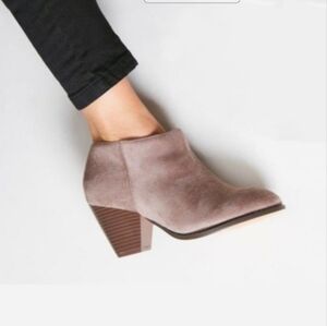 the suede ankle boots